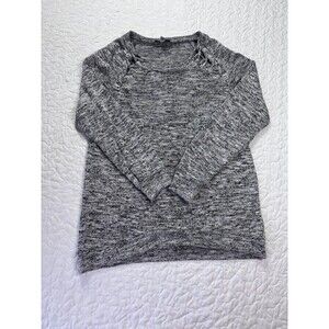 Moa Moa Grey Long Sleeve Crewneck Soft Knit Sweater size small